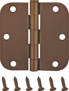 Radius Corner Hinge 3 1/2 By 3 1/2 Inch Venetian Bronze BH-102VB3L by Mintcraft Best Price