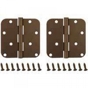 Radius Corner Hinge 4 By 4 Inch Venetian Bronze BH-402VB3L by Mintcraft Best Price
