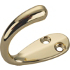 Single Robe Hook Polished Brass 30045BBB3L by Mintcraft