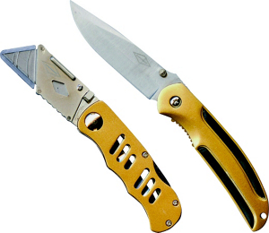 2 Peice Gold Knife Gift Set TGEK-09 by DiamondBack Best Price