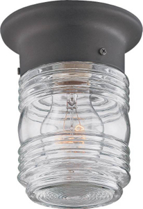 Black Jelly Jar Porch Light HV-66919-BK3L by Boston Harbor Best Price