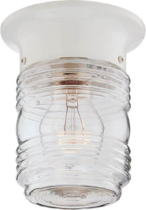Porch Light Jelly Jar White HV-66919-WH-3L by Boston Harbor Best Price