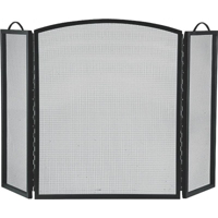 HomeBasix 3 Panel Black Fireplace Screen CPO90505BK3L by HomeBasix