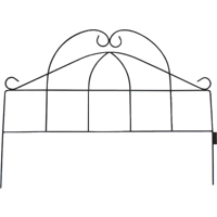 Black Garden Fence 23 X 17 GB-NGB006-3L by Mintcraft