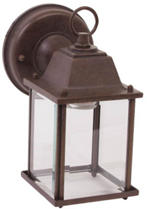 1 Light Rustic Brown Wall Lantern AL1037-RB3L by Boston Harbor Best Price