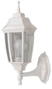 White Beveled Outdoor Wall Lantern BRT-BPP1611-WH3L by Boston Harbor Best Price