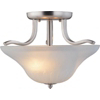 2Light Semi Flush Brush Nickel 1571-2SF-3L by Boston Harbor