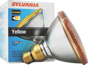 100W Par38 Yellow Flood Lamp 13932 by Sylvania Lighting Best Price