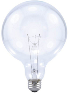100 Watt Decorative Light Bulbs Incandescent Globe G40 Clear 100W/G40/CLEAR by Sylvania Lighting Best Price