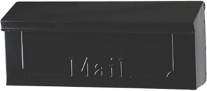Black Galvanized Wall Mailbox THHB0000 by Solar Group Best Price