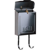 Black Steel Vertical Mailbox THVK0000 by Solar Group Best Price