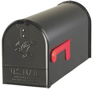 Black Standard T1 Rural Mailbox E1100B00 by Solar Group Best Price