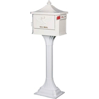 The Pedestal Large White Aluminum Ped Mailbox PED0000W by Solar Group