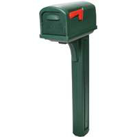 Classic 1 Mailbox and Post C1 Green Plastc CL10000G by Solar Group