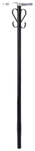 Black Round Mailbox Post PBK00000 by Solar Group Best Price