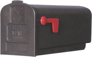 Black Poly Rural Mailbox PL10B0201 by Solar Group Best Price