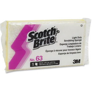 Scotch Brite 6.1 By 3.6 Light Duty Scrub Sponge 63 by 3M Commercial Best Price