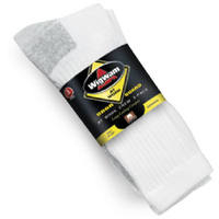 3 Pack Mens Medium White Crew Sock S1221-44H-MD by Wigwam Mills Best Price