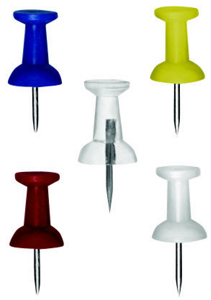 25 Piece Steel Push Pin Assorted 10007 by Impex Systems Group Best Price