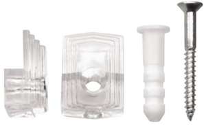 4 Piece 1/4 Inch Plastic Mirror Holder 50225 by Impex Systems Group Best Price