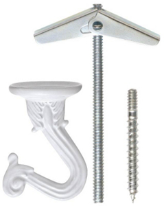 2 Piece Large White Swag Hook 50340 by Impex Systems Group Best Price