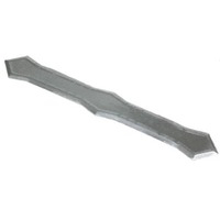 3 Inch White Galvanized Steel Downspout Band 33229 by Amerimax