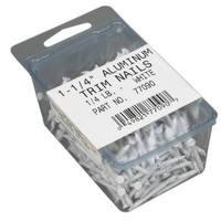 1/4 Pounds . 1 1/4 Inch White Soffit Nails 77090 by Amerimax Best Price