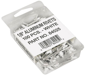 1/8 Inch White Rivet 84025 by Amerimax