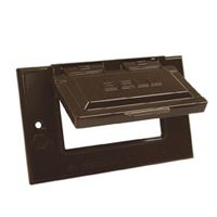 Bronze Horizontal Gfi Snap Cover 5101-2 by Raco