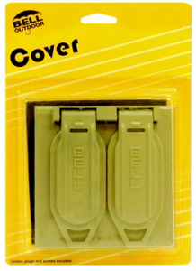 2 Gang 2 Duplex Receptical Cover Gray 5148-5 by Bell Weatherproof Best Price
