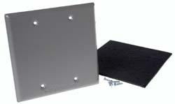 2 Gang Aluminum Blank Box Cover Gray 5175-5 by Bell Weatherproof Best Price
