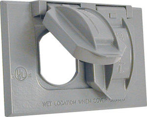 1 Gang Duplex Receptical Cover Gray 5180-0 by Bell Weatherproof Best Price