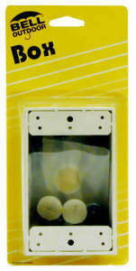 1 Gang Aluminum 3 Outlet Box White 5320-6 by Bell Weatherproof Best Price