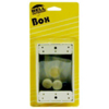 White Weatherproof 1G Outlet Box 5320-6 by Raco