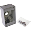 Gray Weatherproof 1G Outlet Box 5321-0 by Raco