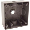 Gray Weatherproof 2G Outlet Box 5333-0 by Raco