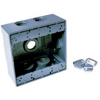 Gray Weatherproof 2G Outlet Box 5337-5 by Raco