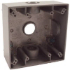 Gray Weatherproof 2G Outlet Box 5341-0 by Raco