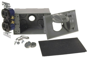 1 Gang Duplex Receptacle Kit Gray 5839-5 by Bell Weatherproof Best Price
