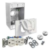 White Duplex Outlet Kit 5839-6 by Raco
