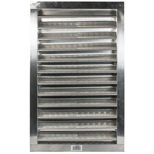 DA Series 14 Inch Wide By 24 Inch High Aluminum Dual Louvers DA1424 by LL Building Products Best Price
