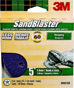 Sandblaster 5In 5Hole Disc 60Grit 10Pk 99421ES by 3M Best Price