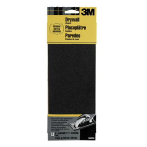 Drywall Sanding Sheets 4 3/16 By 11 Inch Medium Grit 9092 by 3M