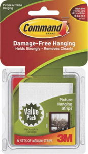 Command Picture Hanging Strips Medium With Adhesive Command 17204 by 3M