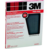 Pro Pak Wetordry Sandpaper Wet or Dry 9 By 11 Inch 400A Grit 99420 by 3M