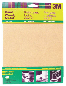 Aluminum Oxide Sandpaper General Purpose 9 By 11 Inch Fine Grit 9001 by 3M Best Price