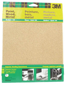 Aluminum Oxide Sandpaper General Purpose 9 By 11 Inch Medium Grit 9002 by 3M Best Price