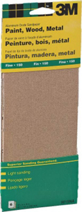 Aluminum Oxide Sandpaper General Purpose 3 2/3 By 9 Inch Fine Grit 9015 by 3M Best Price