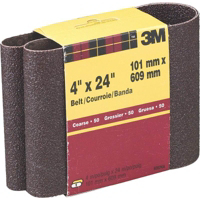 Power Sanding Belts Heavy Duty 4 By 24 Inch Coarse Grit 9282 by 3M