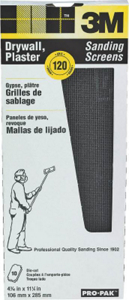 Pro Pak Drywall Sanding Screen 4 3/16 By 11 Inch 120 Grit 99438 by 3M Best Price
